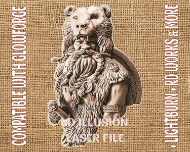 Berserker 3d illusion & laser-ready files - 3DWave.us